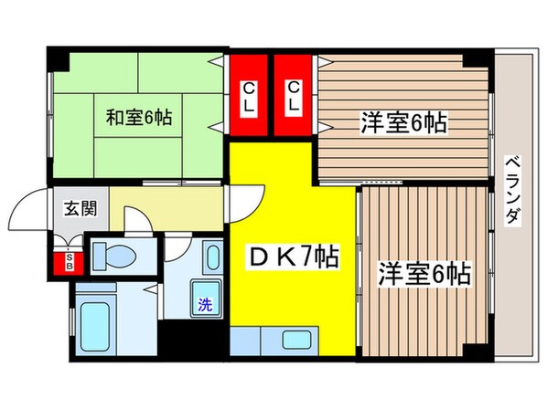 サン・グリ－ンハイツの物件間取画像